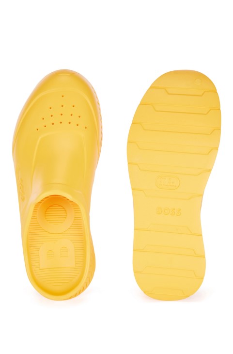 Καουτσούκ Slip-on σανδάλια με ανάγλυφο λογότυπο Hugo Boss
