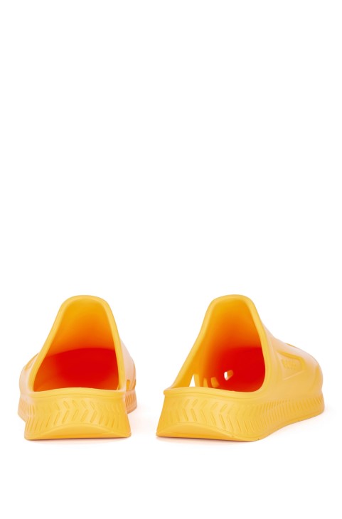 Καουτσούκ Slip-on σανδάλια με ανάγλυφο λογότυπο Hugo Boss
