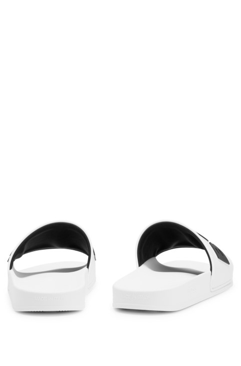 διαφάνειες ιταλικής κατασκευής με λογότυπο αυξημένης αντίθεσης λευκό Hugo Boss
