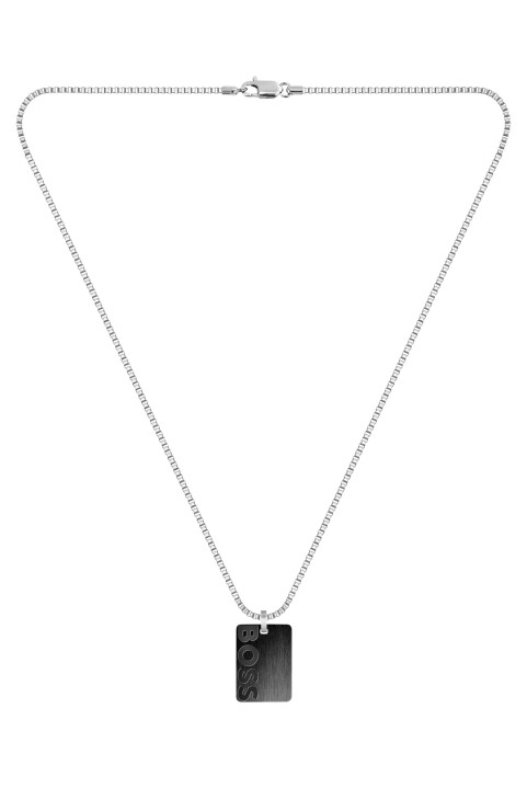 Hugo Boss ποικιλία Pre Pack κολιέ με αλυσίδα με αναστρέψιμο μενταγιόν με λογότυπο
