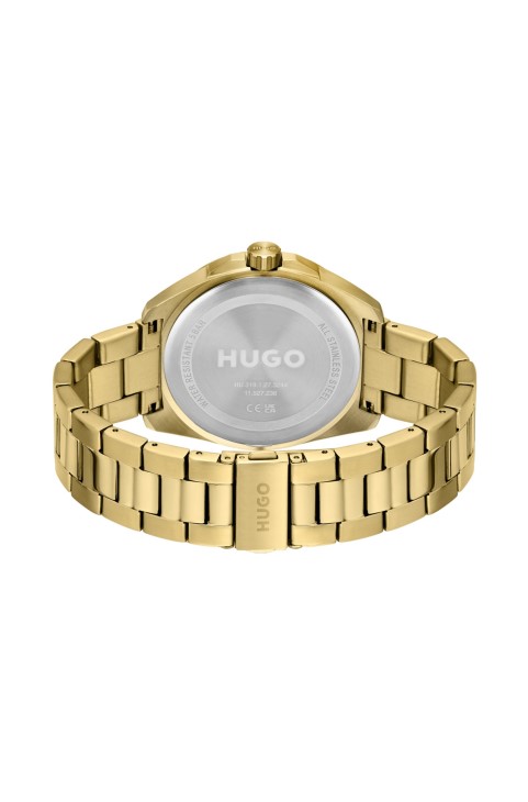 Ρολόι σε χρυσό εφέ με βραχιόλι με σύνδεσμο Hugo Boss Gold

