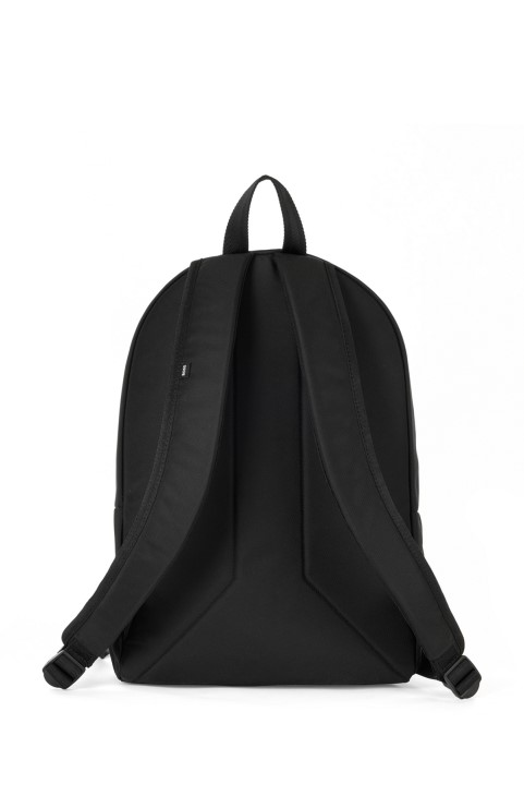 μαύρο σακίδιο πλάτης Hugo Boss από ανακυκλωμένο ύφασμα με πολύχρωμο λογότυπο
