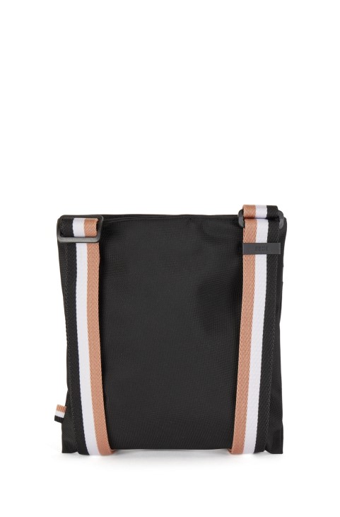 τσάντα φακέλου από ανακυκλωμένο νάιλον με τυπωμένο λογότυπο Hugo Boss μαύρο
