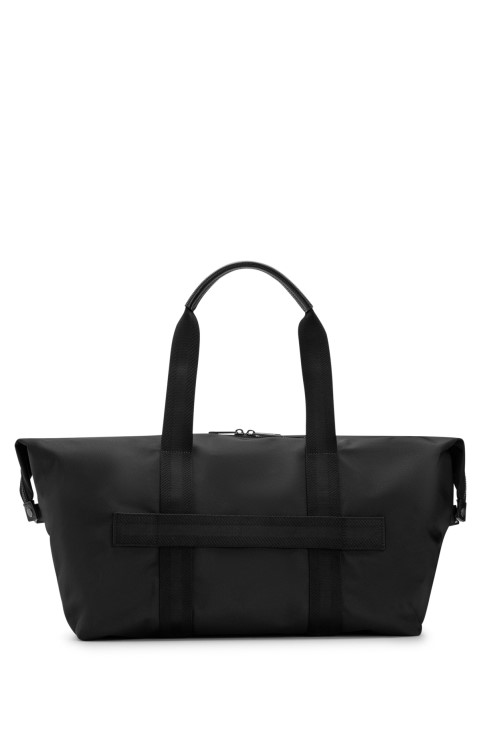 Hugo Boss μαύρη υπογραφή-ριγέ θήκη από ανακυκλωμένο ύφασμα με εσωτερική θήκη
