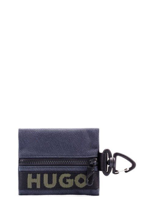 νομισματοθήκη με λογότυπο με κλιπ Hugo Boss σκούρο μπλε