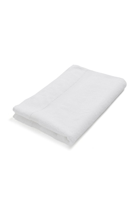 Χαλάκι μπάνιου με λογότυπο Hugo Boss σε λευκό βαμβάκι Αιγαίου