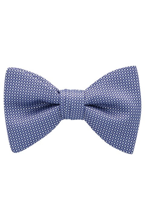 παπιγιόν με σχέδια σε μεταξωτό ζακάρ Hugo Boss ανοιχτό μωβ